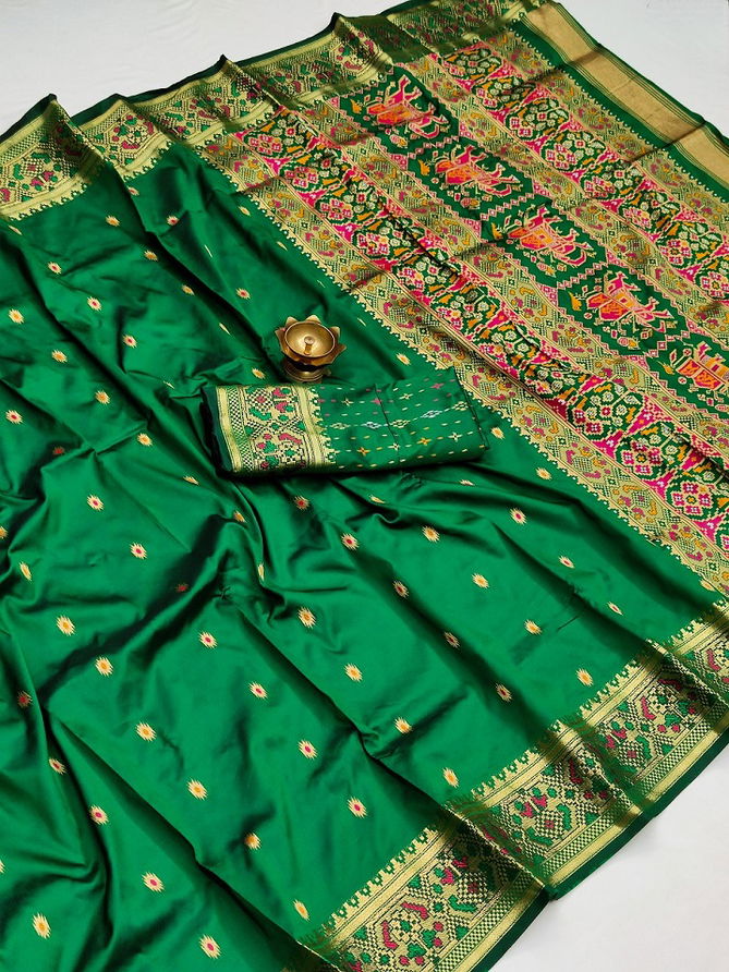 Meera 103 Fancy Casual Wear Banarasi Silk Latest Saree Collection